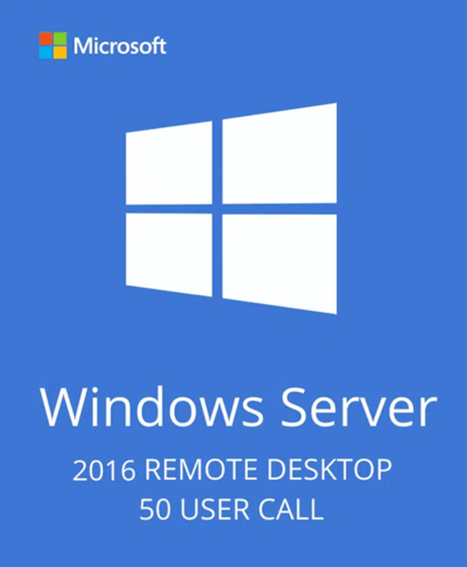 Windows Server 2016 Remote Desktop Services – 50 User CALs Certificate