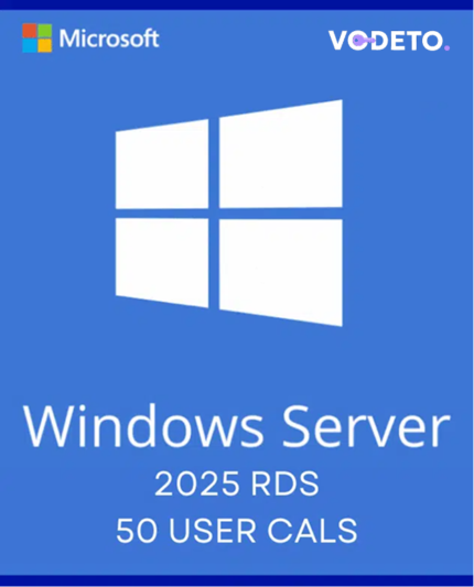 Windows Server 2025 Remote Desktop Services – 50 User CALs Certificate