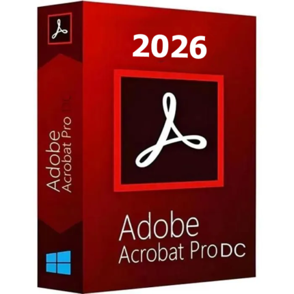 Adobe Acrobat Pro DC 2026 Lifetime License for Windows | Multi-Device PDF Editor