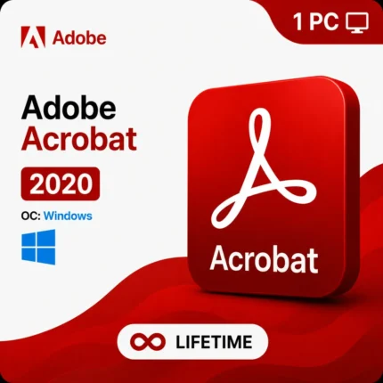 Adobe Acrobat Pro DC 2020 Lifetime License for Windows | Professional PDF Editor