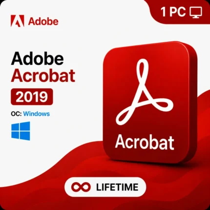 Adobe Acrobat Pro DC 2019 Lifetime License for Windows | Professional PDF Editor
