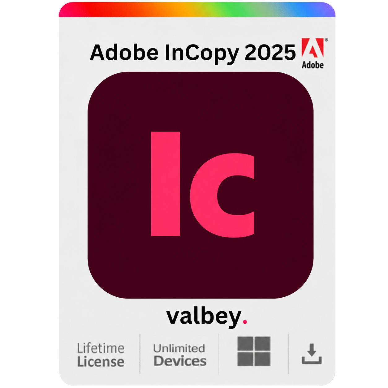Adobe InCopy 2025 Lifetime License for Windows