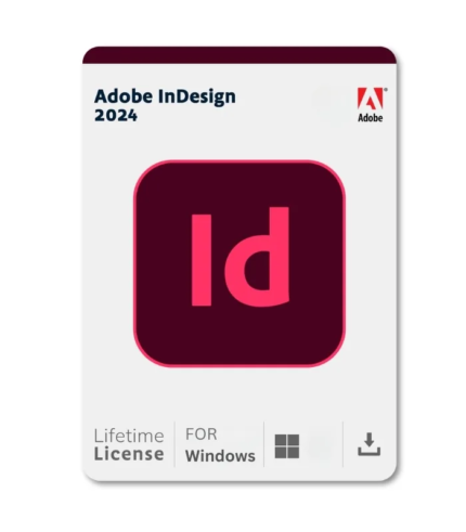 Adobe InDesign 2024 Lifetime License for Windows | Desktop Publishing Software
