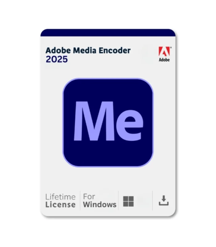 Adobe Media Encoder 2025 Lifetime License for Windows | Video Encoding Software