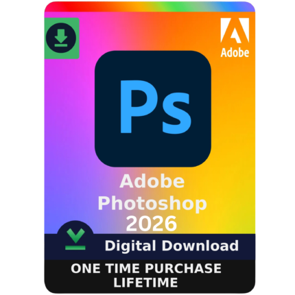 Adobe Photoshop 2026 Lifetime License for Windows | Photo Editing & Design Software