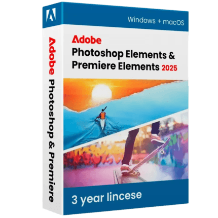 Adobe Photoshop Elements & Premiere Elements 2025 | 3-Year License for Windows & Mac