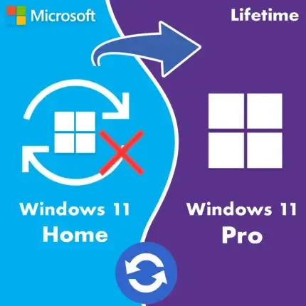 Upgrade From Windows 11 Home to Windows 11 Professional – Genuine License Key