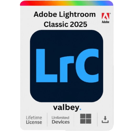 Adobe Lightroom Classic 2025 Lifetime License for Windows | Photo Editing Software